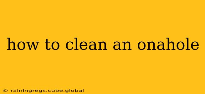 how to clean an onahole