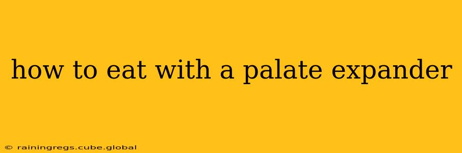 how to eat with a palate expander