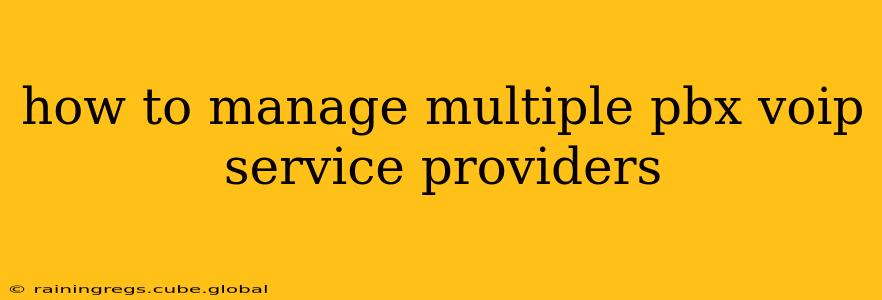 how to manage multiple pbx voip service providers