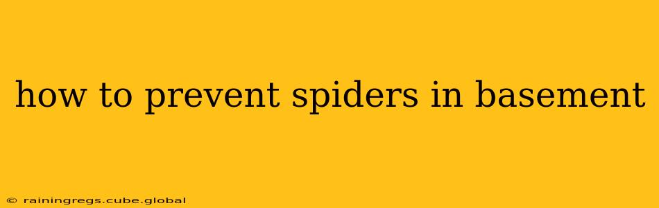 how to prevent spiders in basement