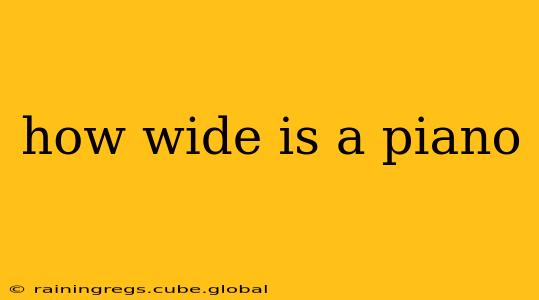 how wide is a piano