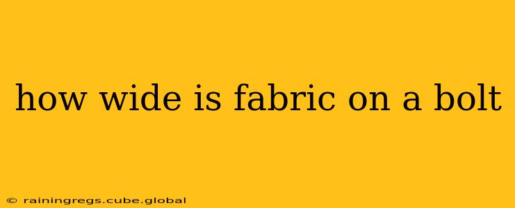 how wide is fabric on a bolt