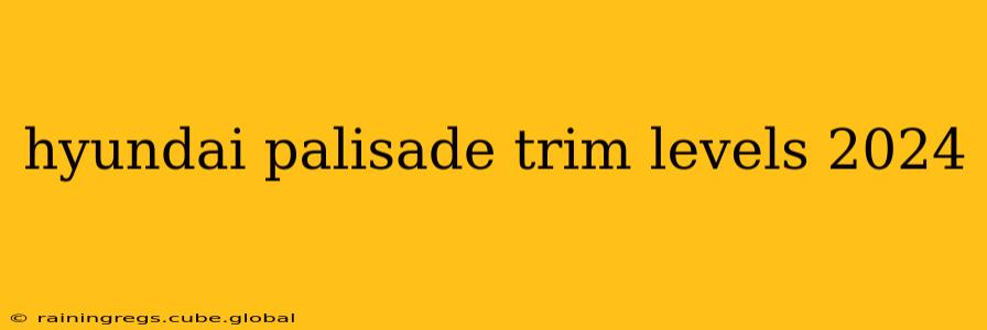 hyundai palisade trim levels 2024