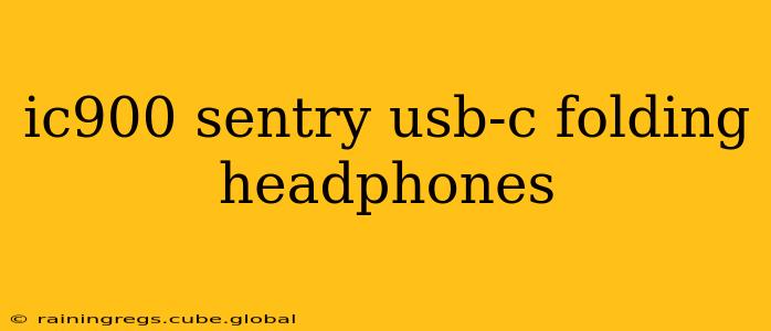 ic900 sentry usb-c folding headphones
