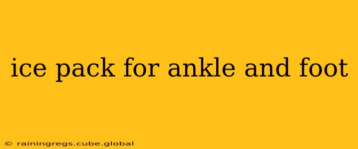 ice pack for ankle and foot