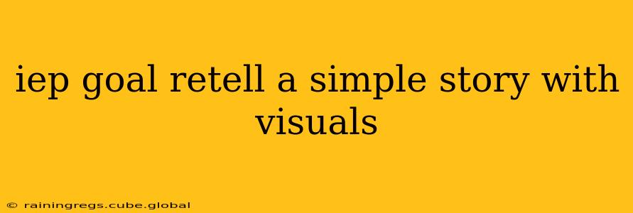 iep goal retell a simple story with visuals