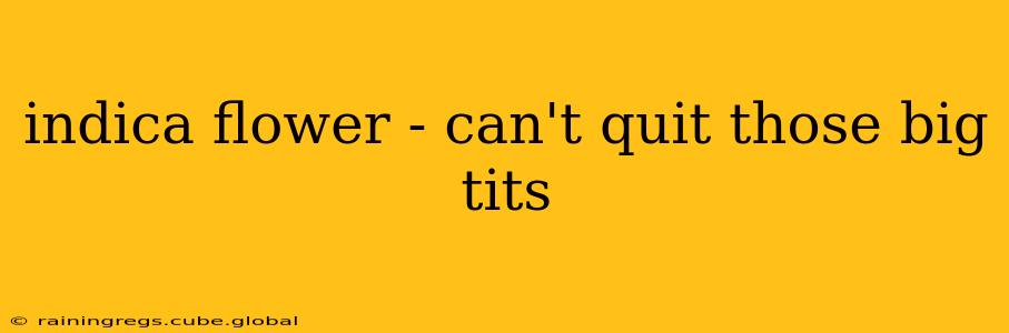 indica flower - can't quit those big tits