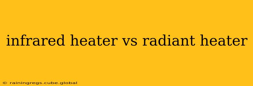 infrared heater vs radiant heater