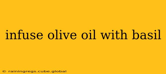 infuse olive oil with basil