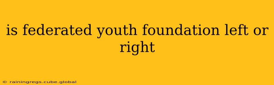 is federated youth foundation left or right