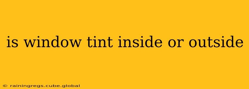 is window tint inside or outside