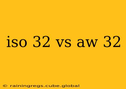iso 32 vs aw 32