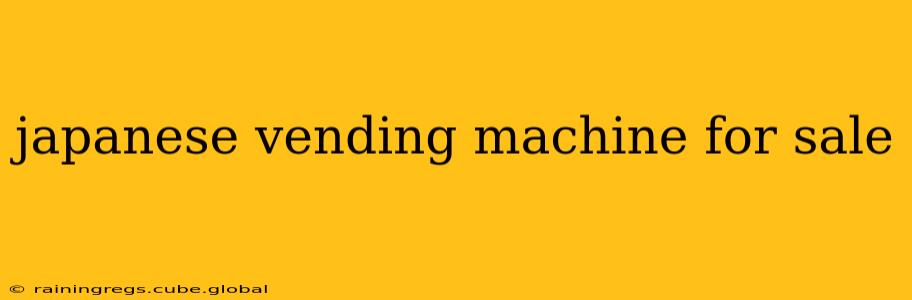 japanese vending machine for sale