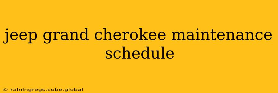 jeep grand cherokee maintenance schedule