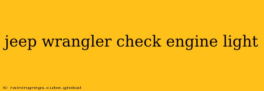 jeep wrangler check engine light