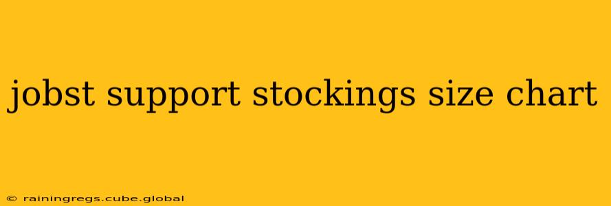 jobst support stockings size chart