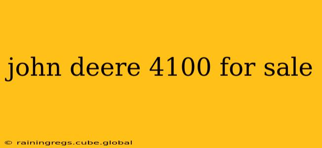 john deere 4100 for sale