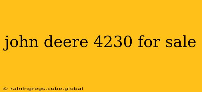 john deere 4230 for sale