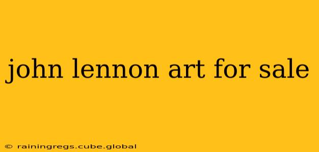john lennon art for sale