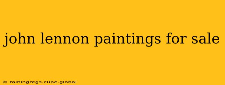 john lennon paintings for sale