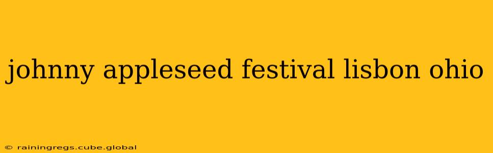 johnny appleseed festival lisbon ohio