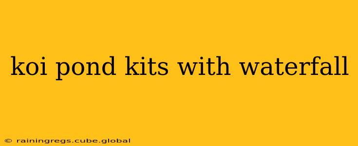 koi pond kits with waterfall
