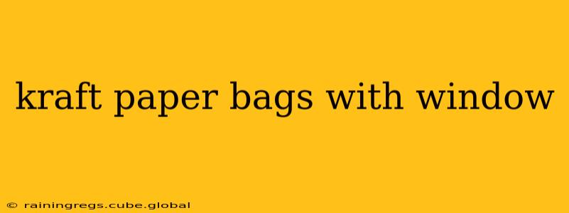 kraft paper bags with window