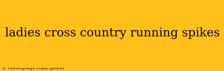ladies cross country running spikes