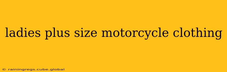 ladies plus size motorcycle clothing