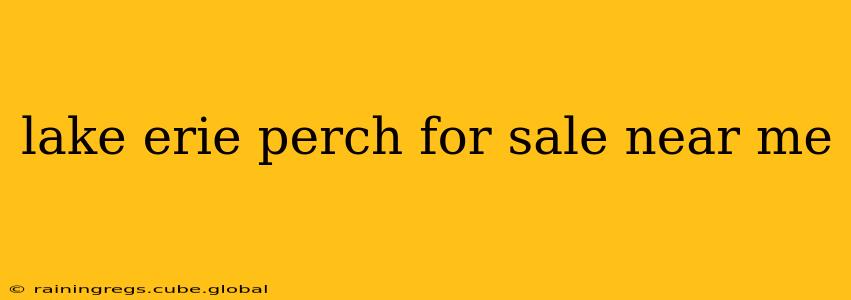 lake erie perch for sale near me