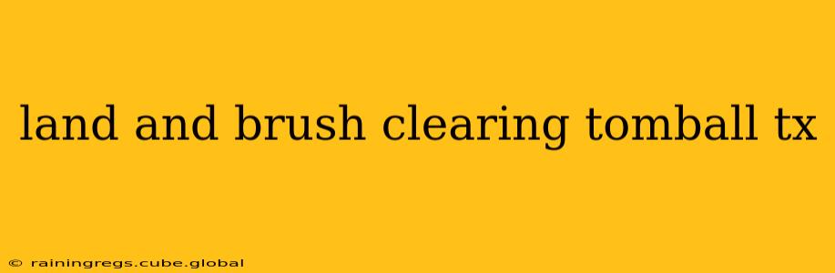 land and brush clearing tomball tx