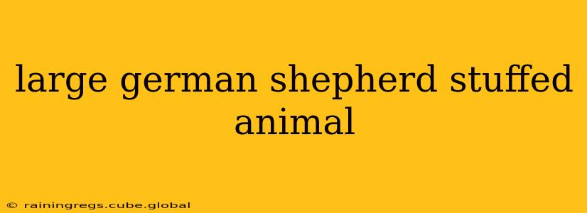 large german shepherd stuffed animal