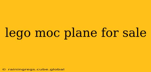 lego moc plane for sale