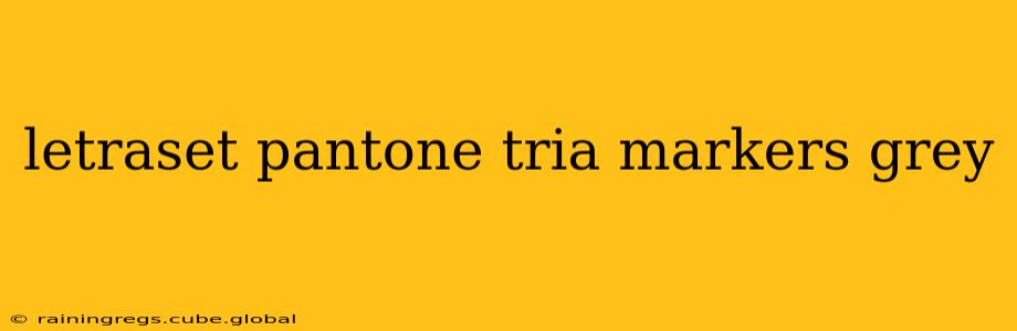 letraset pantone tria markers grey