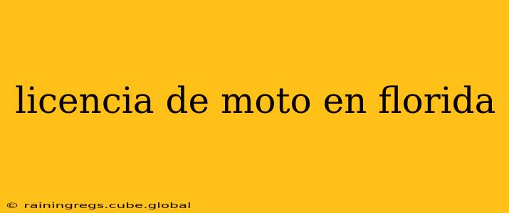 licencia de moto en florida