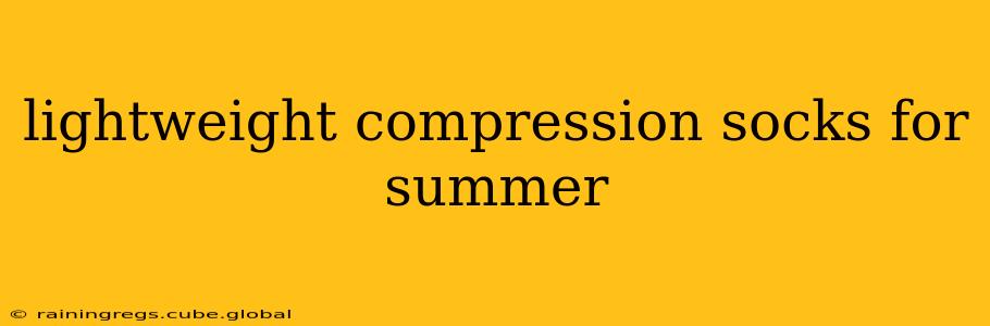 lightweight compression socks for summer