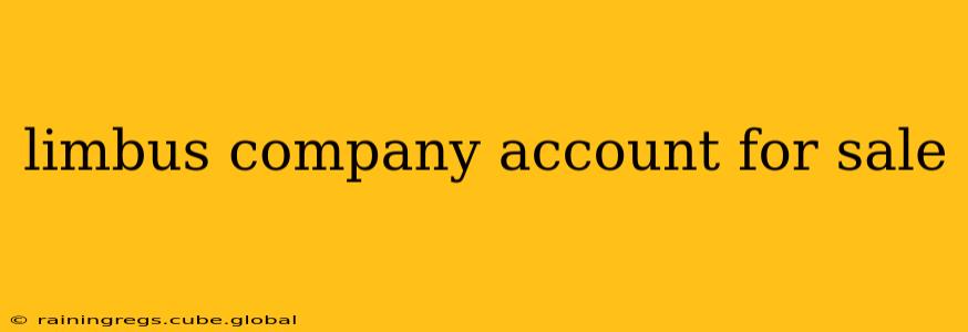 limbus company account for sale