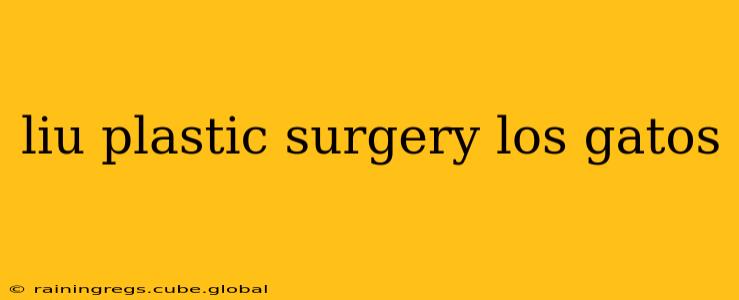liu plastic surgery los gatos