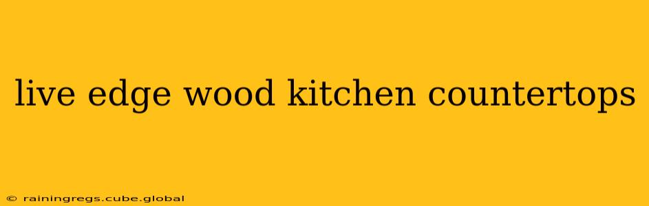 live edge wood kitchen countertops