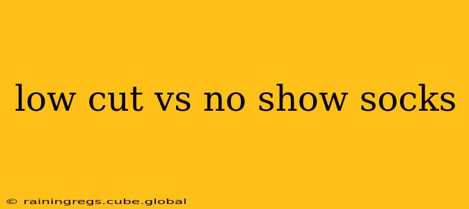 low cut vs no show socks