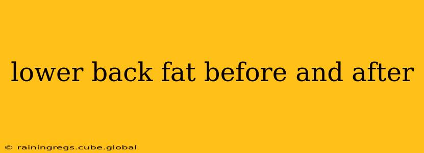 lower back fat before and after