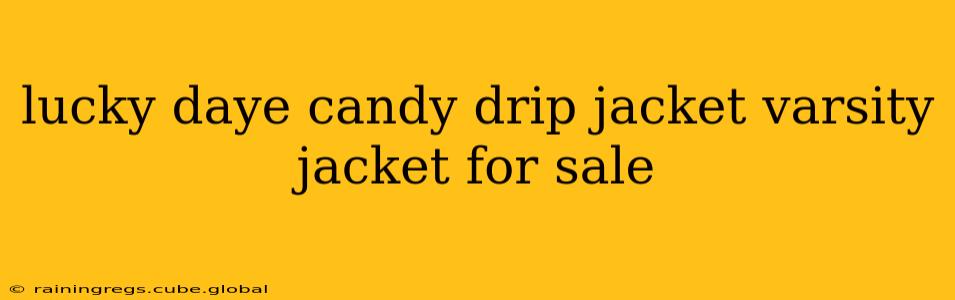 lucky daye candy drip jacket varsity jacket for sale