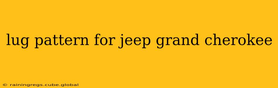 lug pattern for jeep grand cherokee