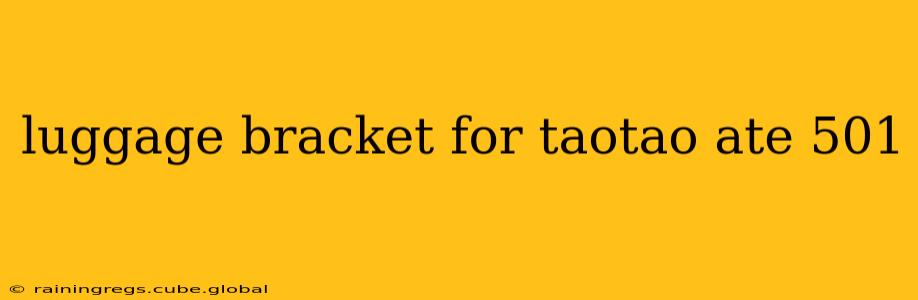 luggage bracket for taotao ate 501