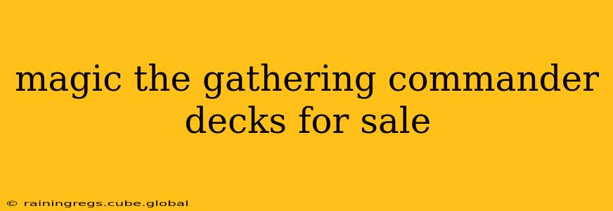 magic the gathering commander decks for sale