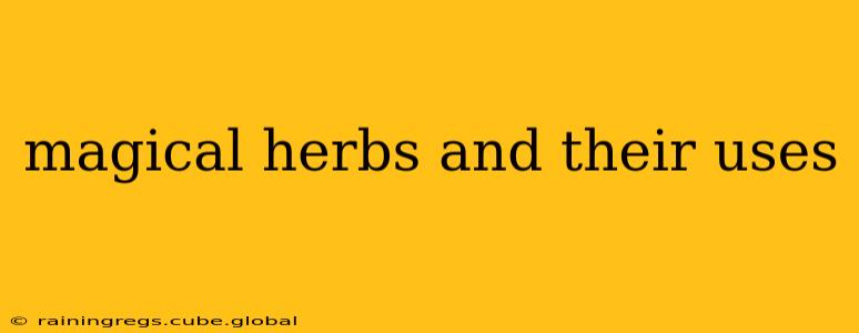 magical herbs and their uses