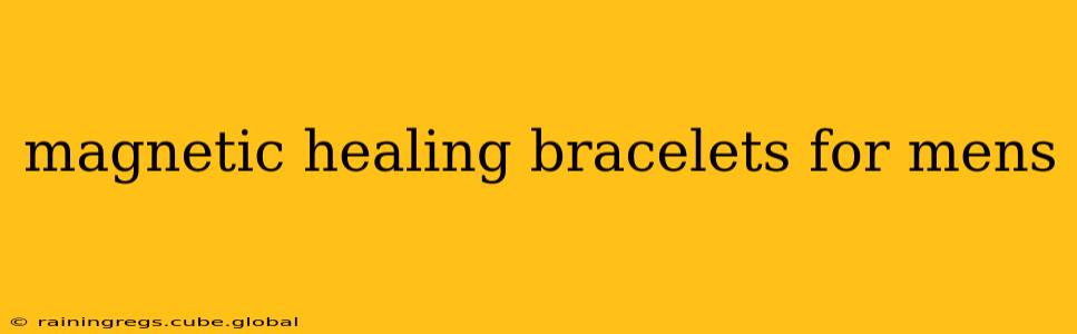 magnetic healing bracelets for mens