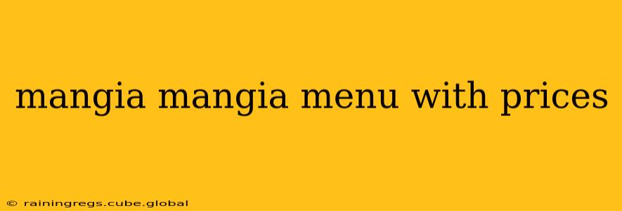 mangia mangia menu with prices
