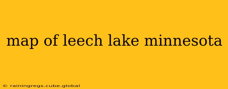 map of leech lake minnesota