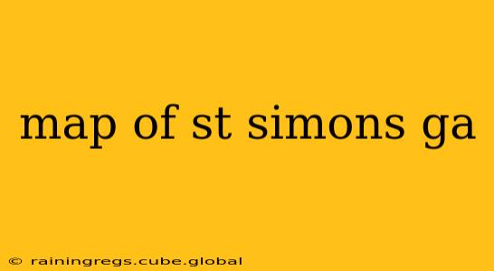 map of st simons ga